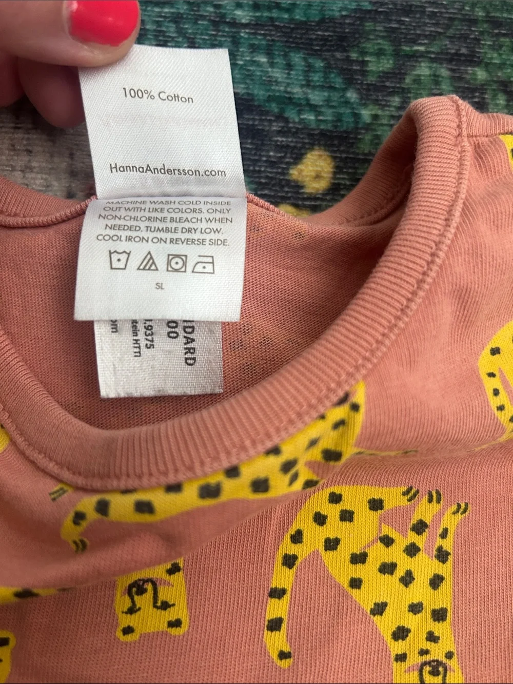 Hanna Andersson Leopard Short Sleeve Playground Dress, Size 3T